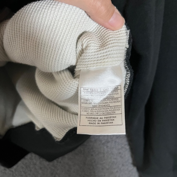 Nike Vintage Y2K Star Waffle Lined Full Zip Hoodie Jacket- Men's Size XL - Black - Picture 6 of 12